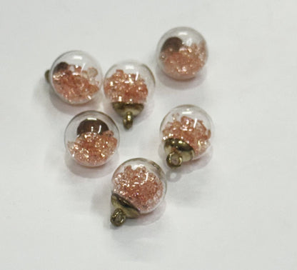 Glass Balls – 5 pieces – Peach