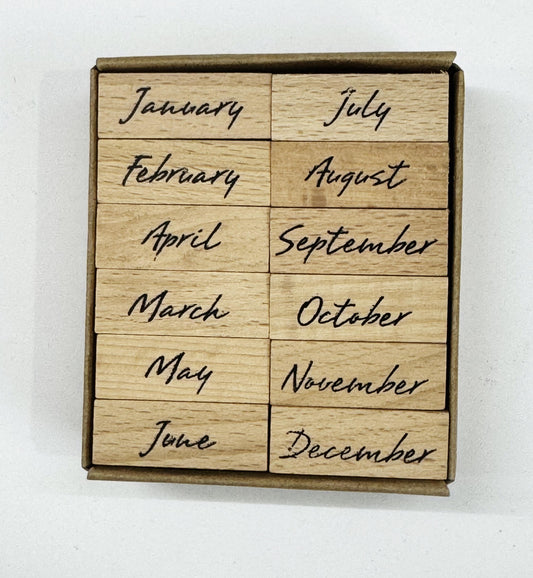 Month Wooden stamp – design- 92