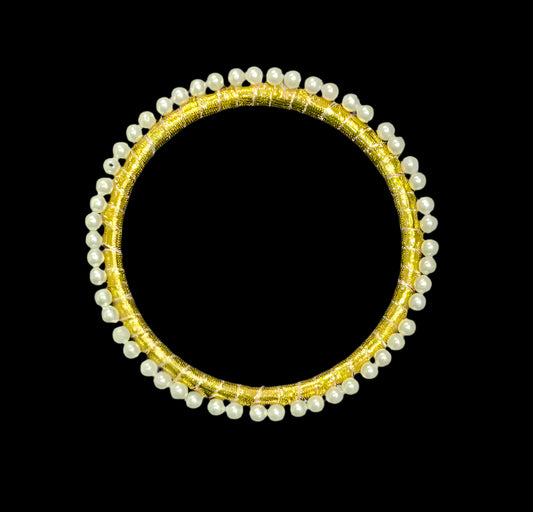 Pearl Gotta Patti Ring 4 inch- 10 pieces