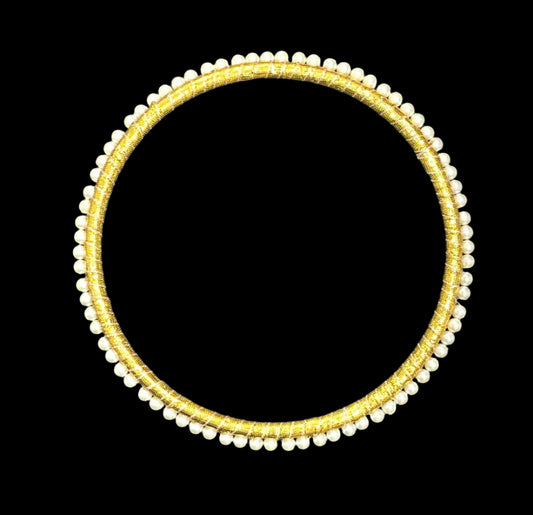 Pearl Gotta Patti Ring 8 inch- 10 pieces