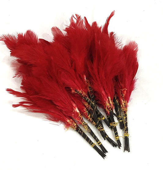 Soft Feathers- Red Colour