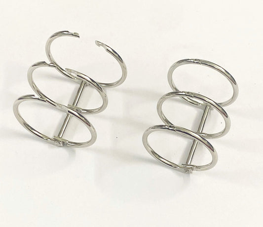 Binder Ring Silver – Size : 30mm- 2 pieces