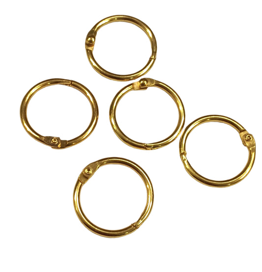 Book Ring Gold – Size : 25mm- 5 pieces