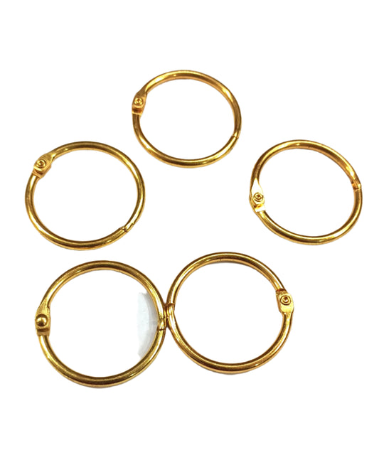 Book Ring Gold – Size : 32mm- 5 pieces