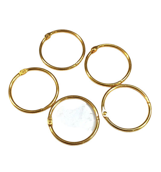 Book Ring Gold – Size : 38mm- 5 pieces