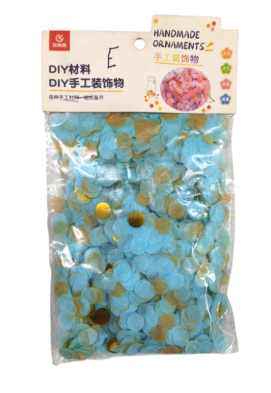 Blue Colour Paper Handmade Ornaments or Confetti
