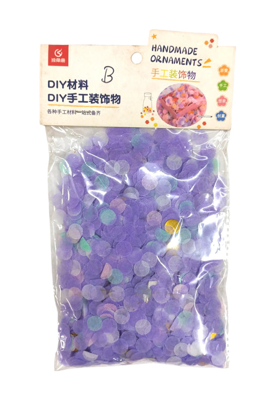 Purple Colour Paper Handmade Ornaments or Confetti