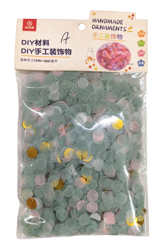 Grey Colour Paper Handmade Ornaments or Confetti