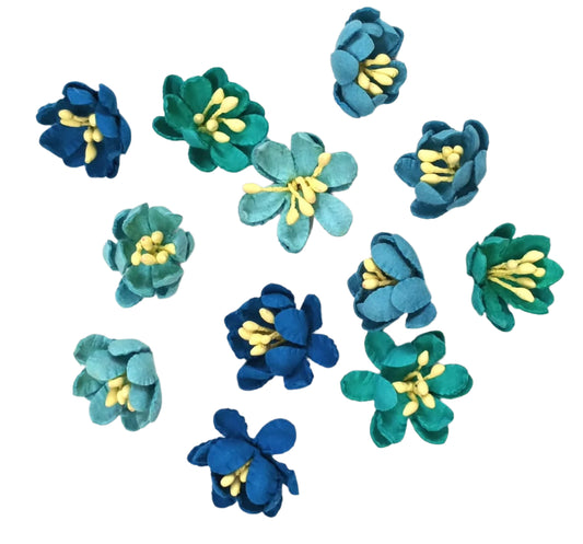 Paper flower - Elvina Aqua