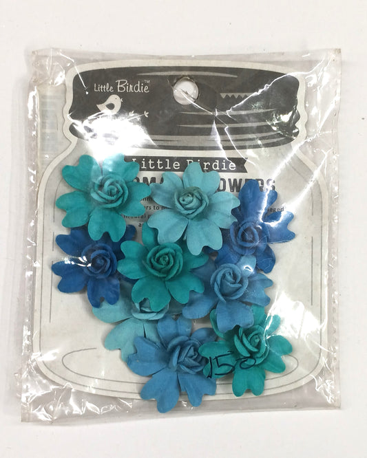 Handmade Paper Flower - Corolia Aqua