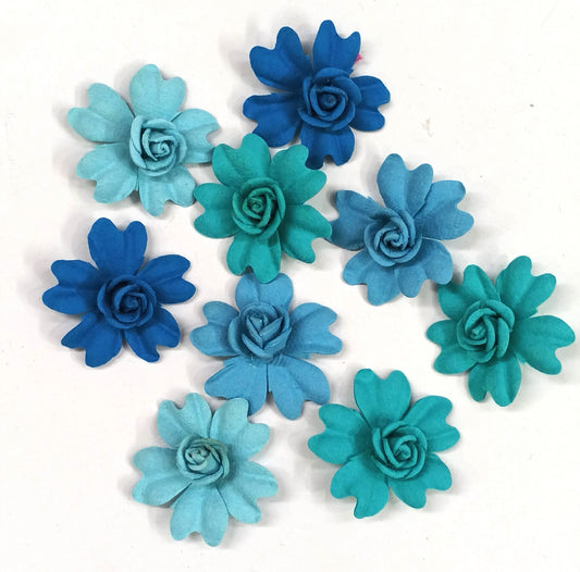 Handmade Paper Flower - Corolia Aqua