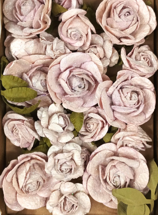 Handmade Paper Flower - Fiona Orchid - 20 Piece