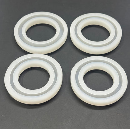 Resin Bangle Bracelet Mold (Set of 4PCS)- 15 mm , Design - 498