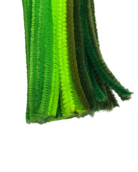 Straw / Pipe Cleaner - Green theme /  Shade-42
