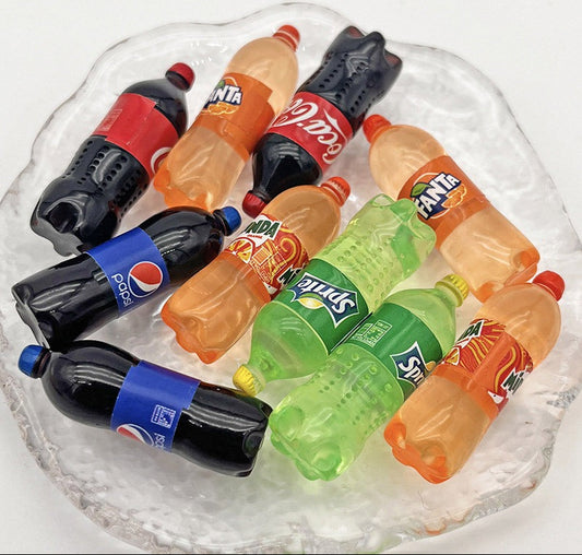 Cold Drink Bottles Miniature, 6 pieces, Design 844