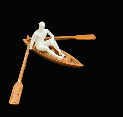BoatMan Paddle oar Miniature – 1 Set , Design - 857