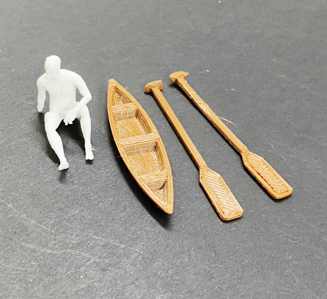 BoatMan Paddle oar Miniature – 1 Set , Design - 857
