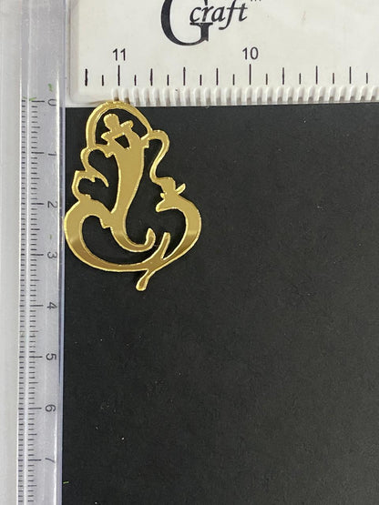 Ganesh Acrylic Cutout - 1.5 inch - 10 piece