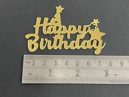 Acrylic Cutout - Happy Birthday - 5 pieces