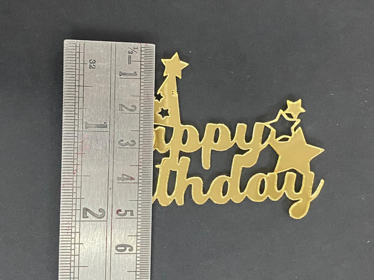 Acrylic Cutout - Happy Birthday - 5 pieces