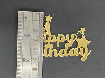 Acrylic Cutout - Happy Birthday - 5 pieces