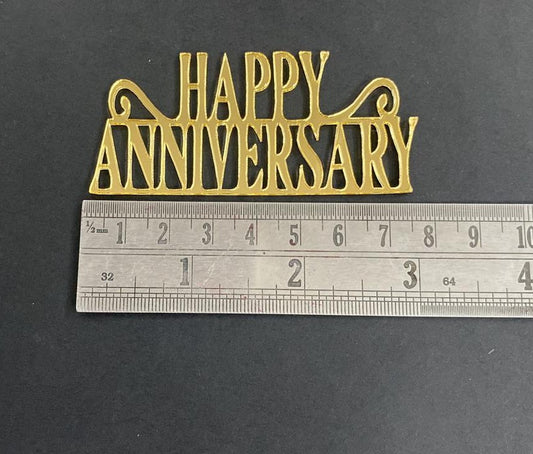 Acrylic Cutout - Happy Anniversary - 6 pieces