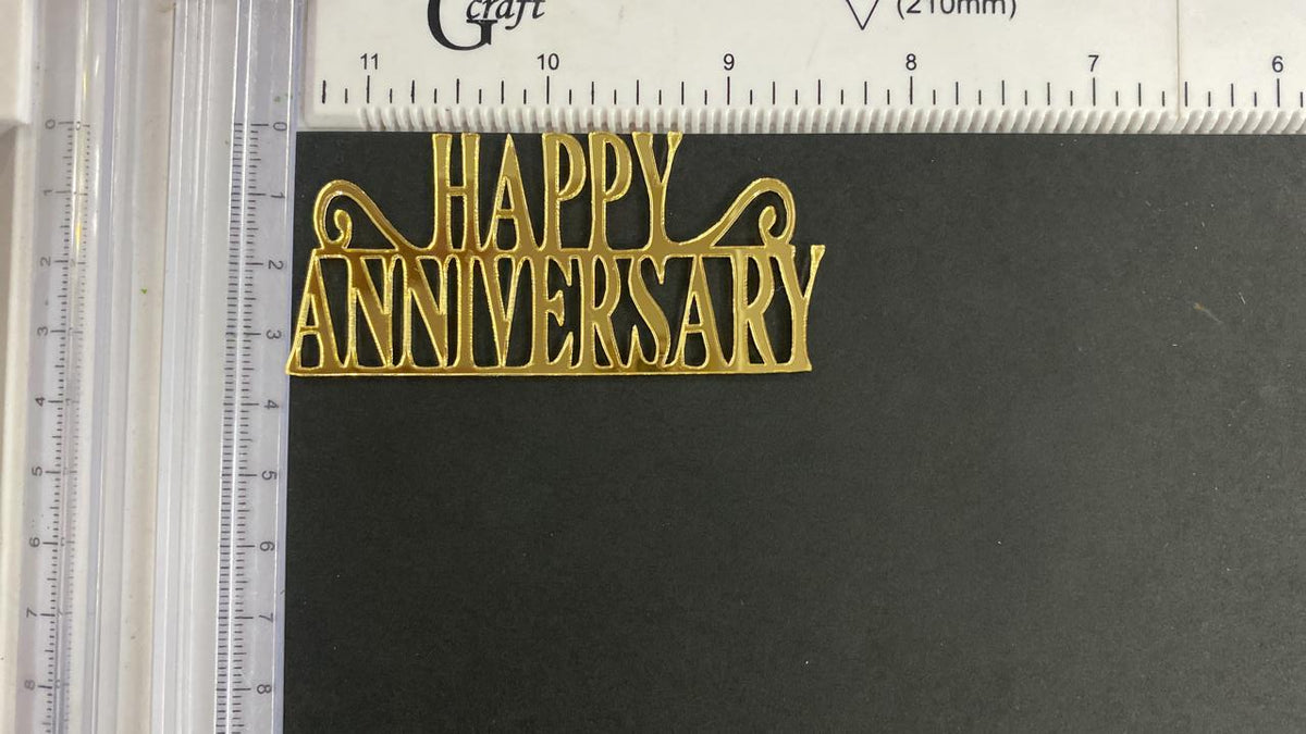 Acrylic Cutout - Happy Anniversary - 6 pieces