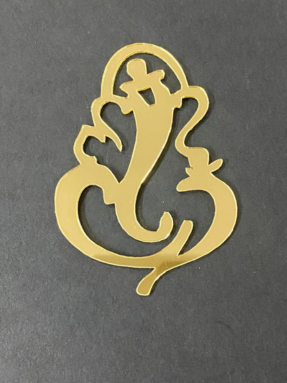Ganesh Acrylic Cutout - 3 inch - 5 piece