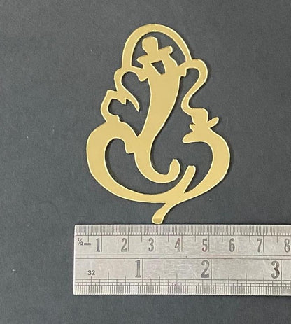 Ganesh Acrylic Cutout - 3 inch - 5 piece