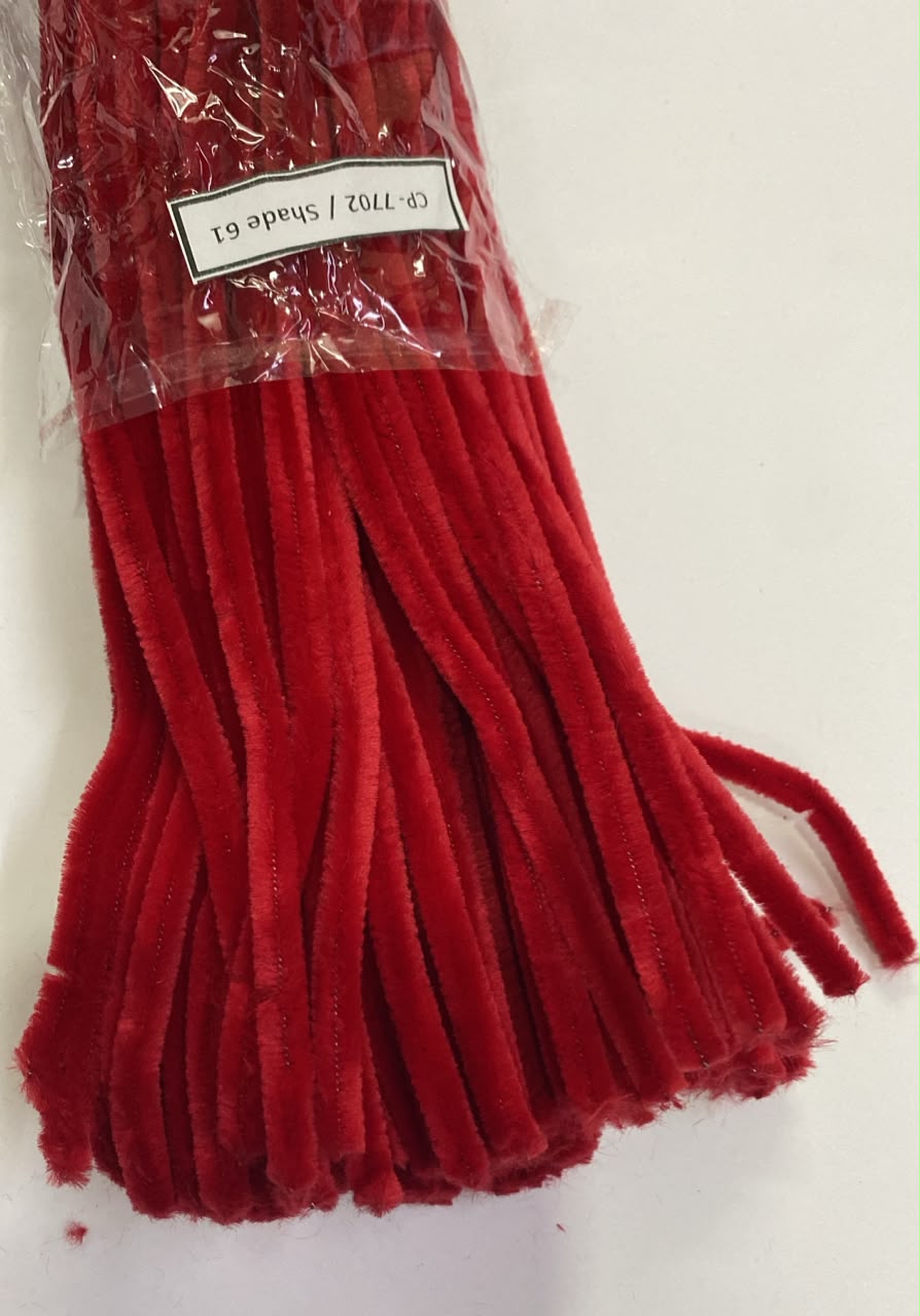 Straw / Pipe Cleaner - DARK Red / Shade 61