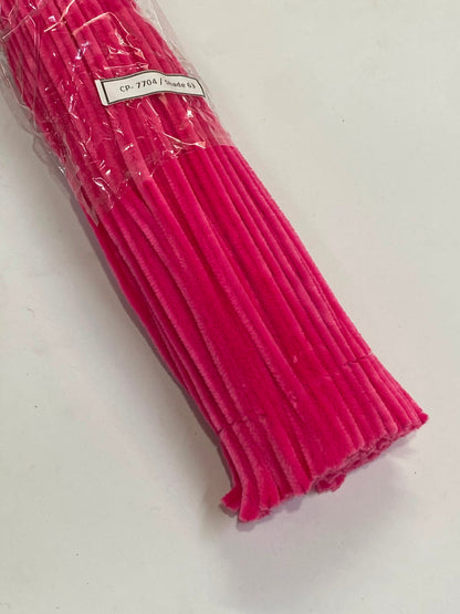 Straw / Pipe Cleaner  - Bright pink / Shade 63