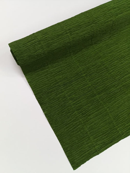 Crepe Paper - Dark Olive Green / Shade - 8