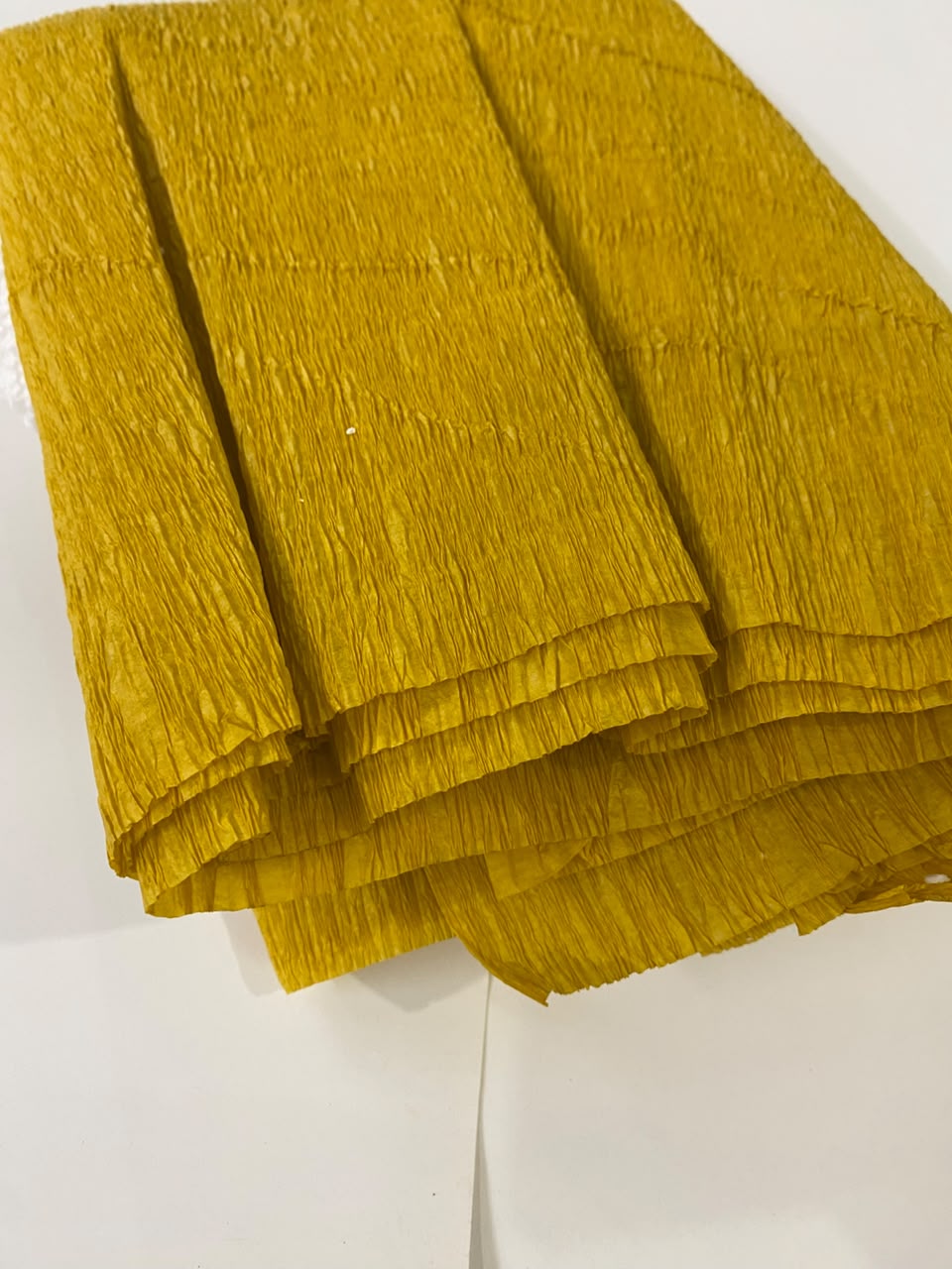 Crepe Paper - Mustard yellow / Shade - 18