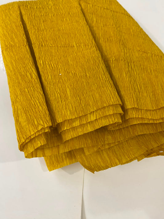 Crepe Paper - Mustard yellow / Shade - 18