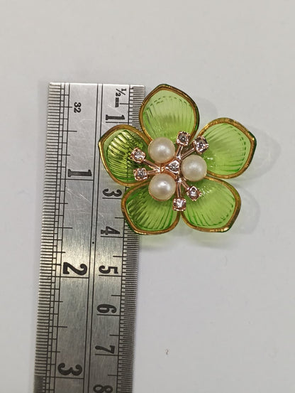 Green Artificial Flower - 10 pieces , Shade -14
