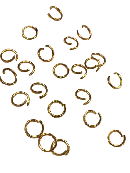Jump Ring – Gold – 10 mm, 100 gm