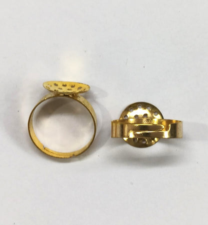 Ring Base Adjustable - Gold - 49 pieces