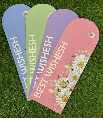 Best Wishesh Flower Holder Cards - 12 Sheet