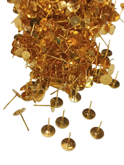 Blank Earring Studs - Gold - 100gm