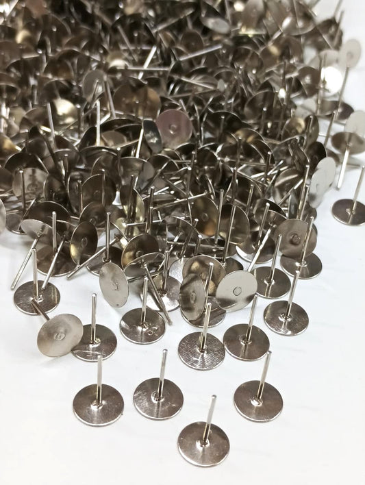 Blank Earring Studs - Silver - 100gm