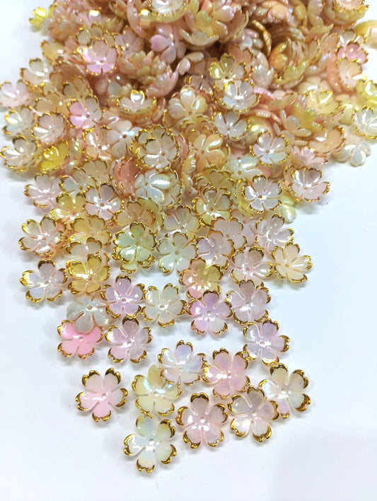 Artificial Flower Beads - Pearly - 50 gm