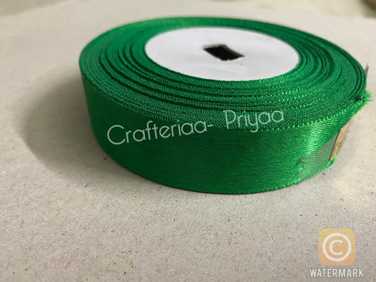 Satin Ribbon – 1 Inch – 18 Mtr SR-9– Green
