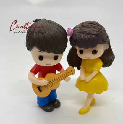 Guitar couple Miniature - 2 piece D - 6