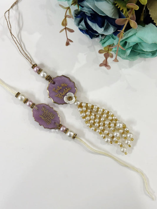 Resin Rakhi Set Design - 24