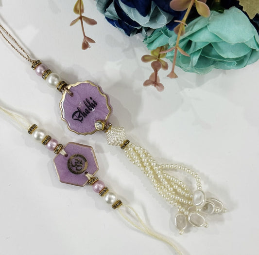 Resin Rakhi Set Design - 25