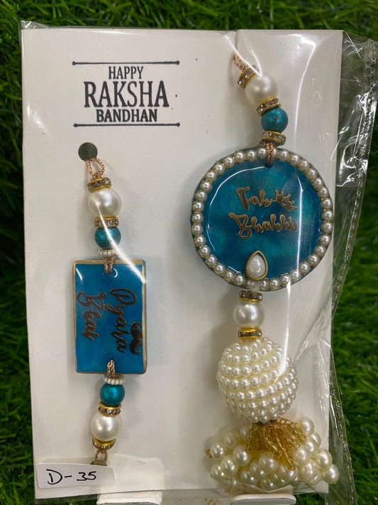 Resin Rakhi Set Design - 35