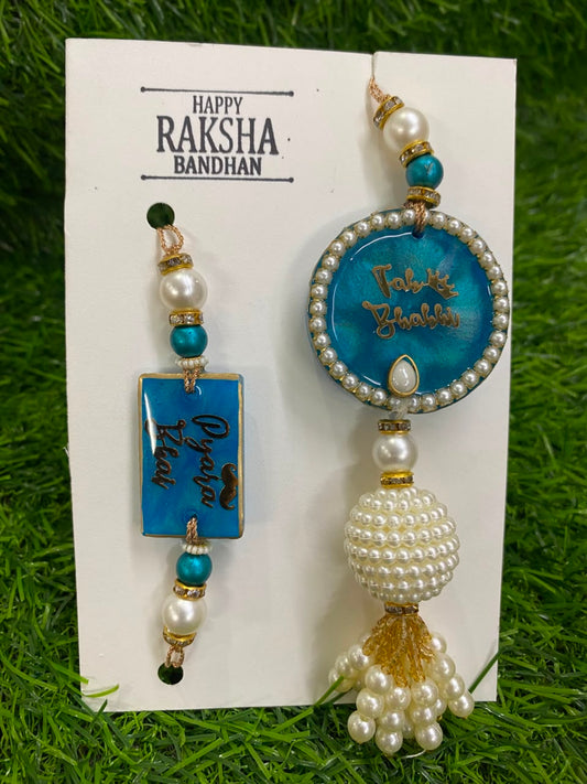 Resin Rakhi Set Design - 35