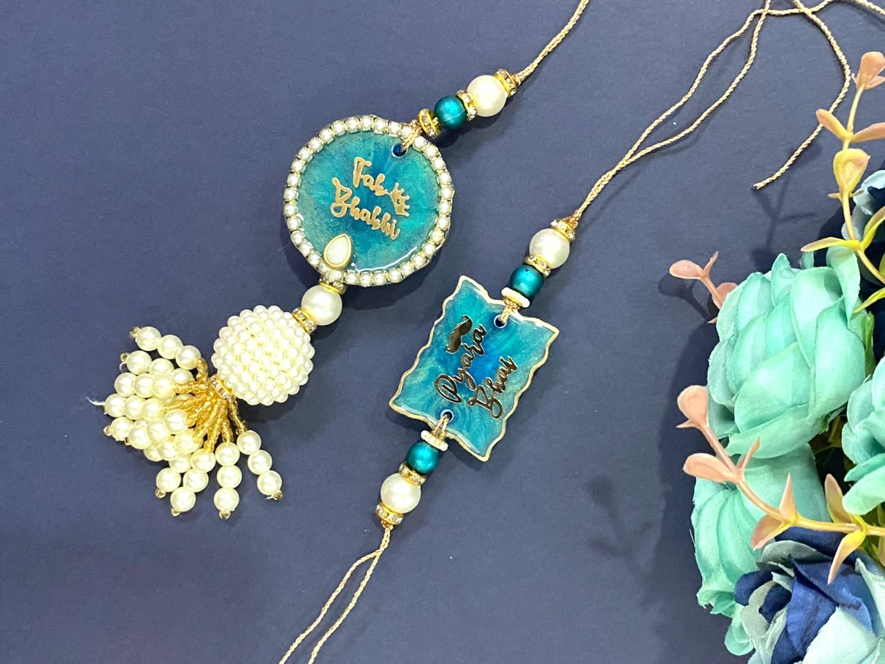 Resin Rakhi Set Design - 3