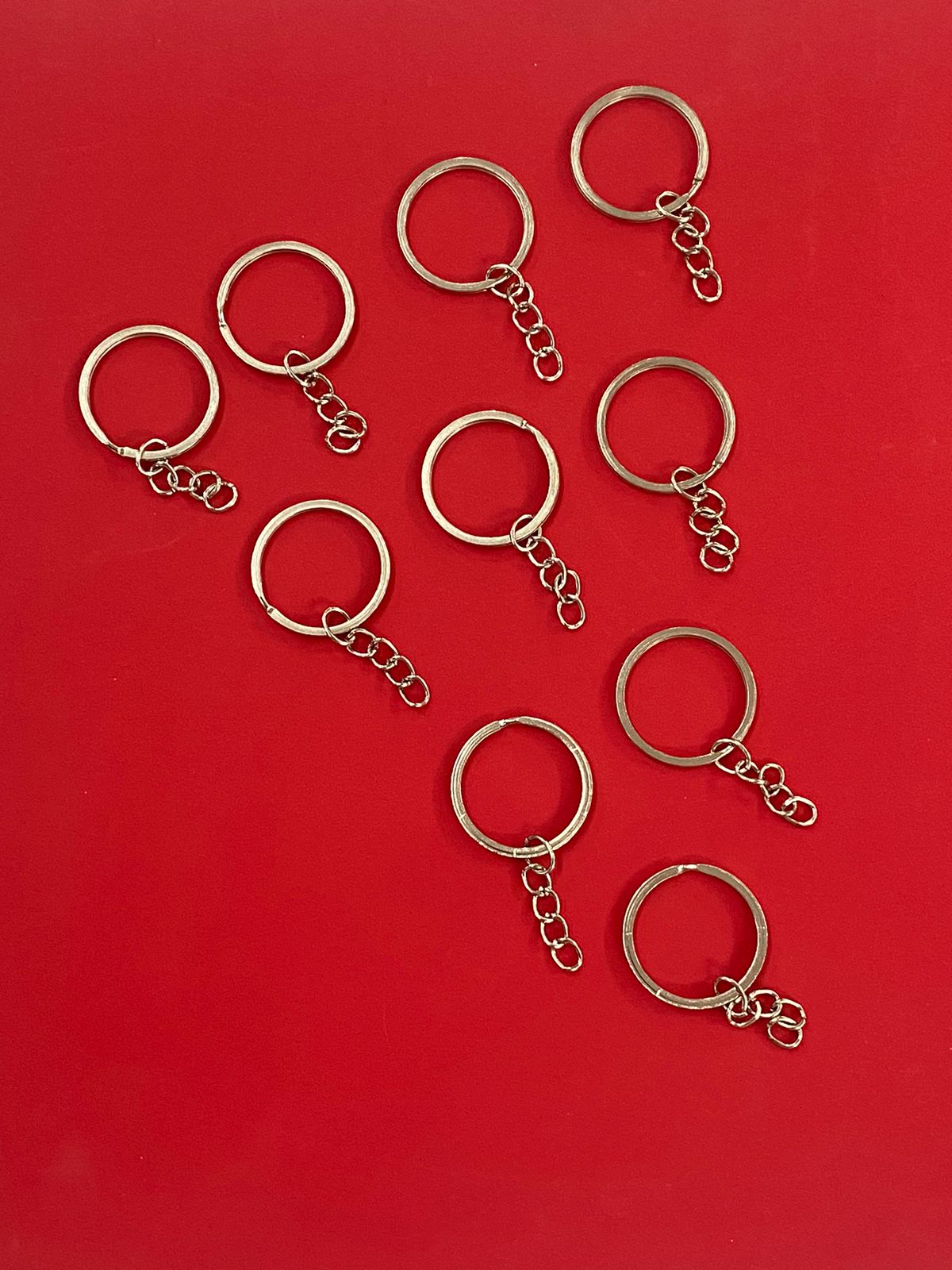 Key Ring- 10 pieces Silver