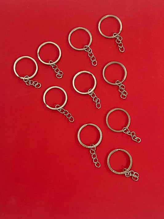 Key Ring- 10 pieces Silver